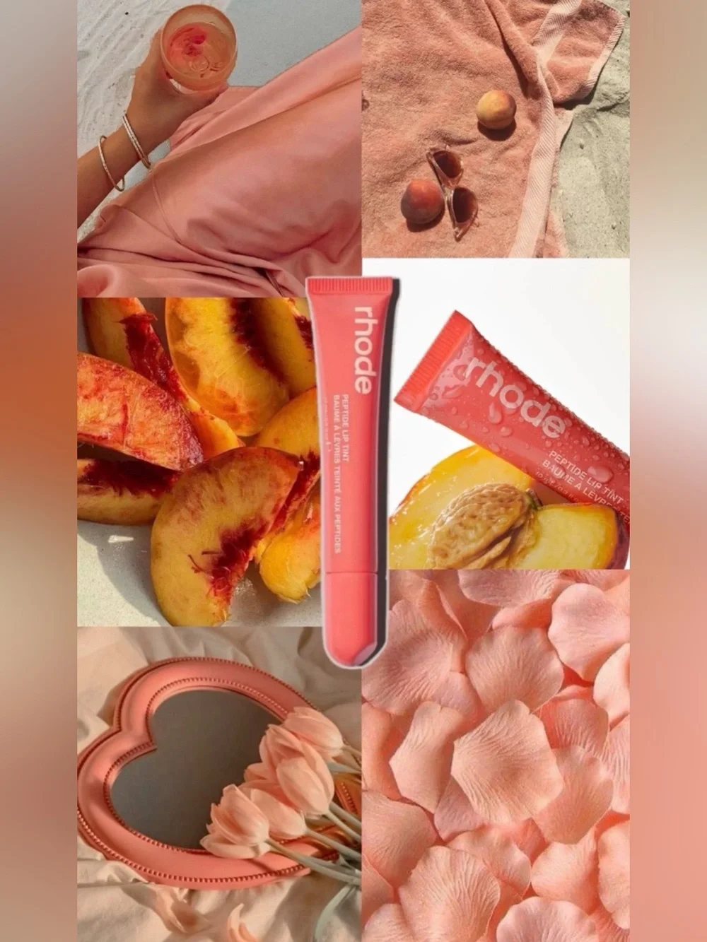 🍑RHODE “Limited Edition” Sheer Peptide Lip Tint In “Peach Pit”
